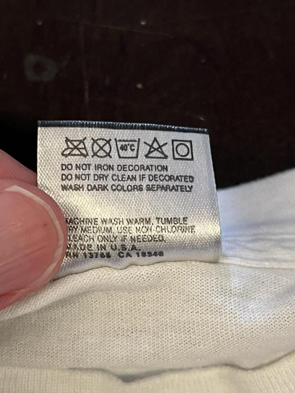 Vintage Fruit Of The Loom DARE Shirt Mens Large White Graduate Graphic Tee - Picture 7 of 7